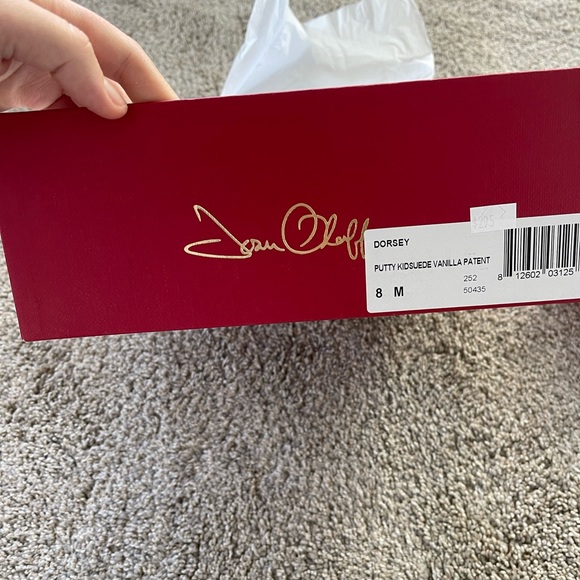 Joan Oloff beige suede heels, 8 - like new - Picture 4 of 6